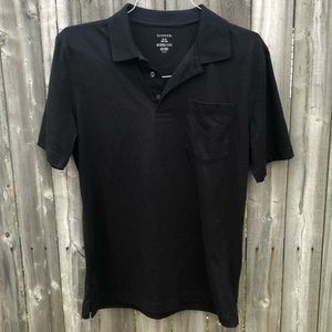 3/$15 George black polo with pocket